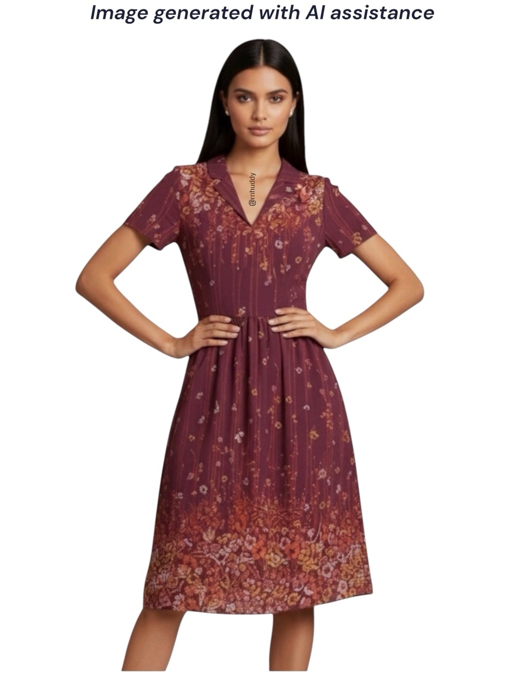 ModCloth M Lively Identity Floral Dress - Picture 1 of 12